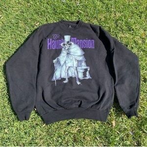 Haunted Mansion Black Crewneck Sweater